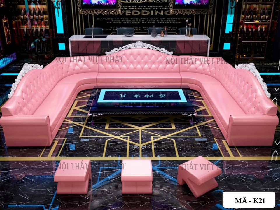 Bàn Ghế sofa Karaoke - Mã K21 1 Bàn Ghế sofa Karaoke - Mã K21