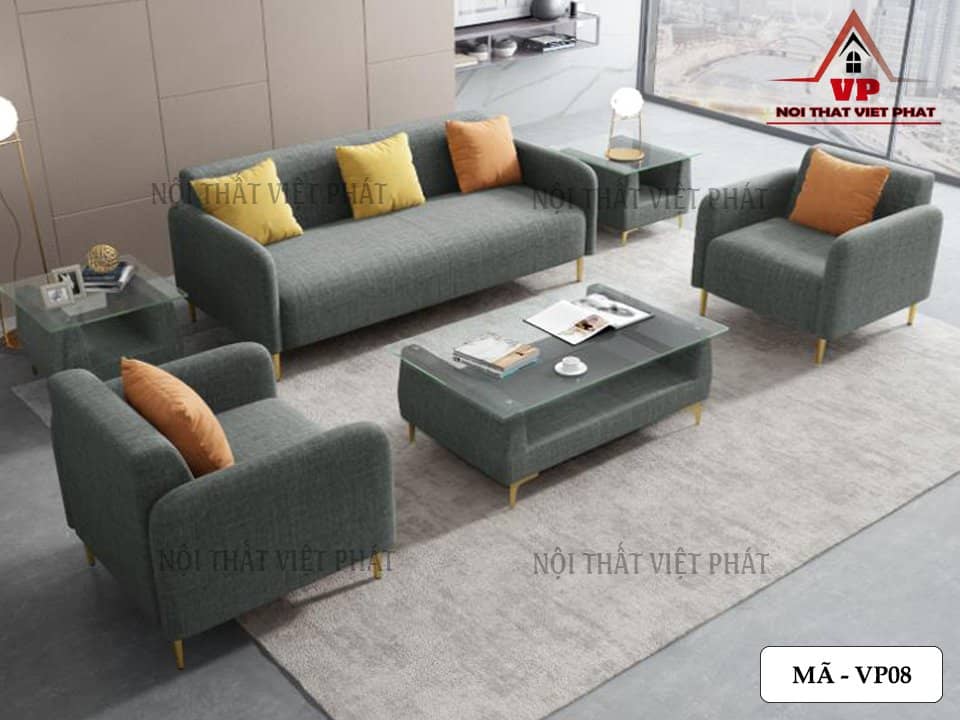 Bàn Ghế Sofa Văn Phòng - Mã VP08 3 Bàn Ghế Sofa Văn Phòng - Mã VP08-1