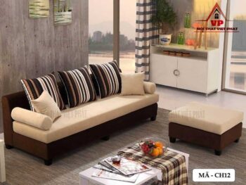 Sofa Chung Cư Vải Nhỏ Gọn - Mã CH12 8 Sofa Chung Cư Vải Nhỏ Gọn - Mã CH12-5