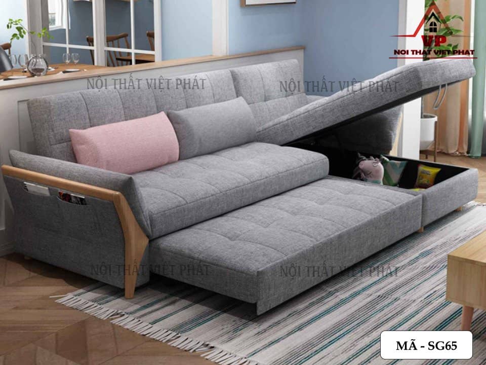 Sofa Giường Phòng Khách Đa Năng - Mã SG65 4 Sofa Giường Phòng Khách Đa Năng - Mã SG65-3