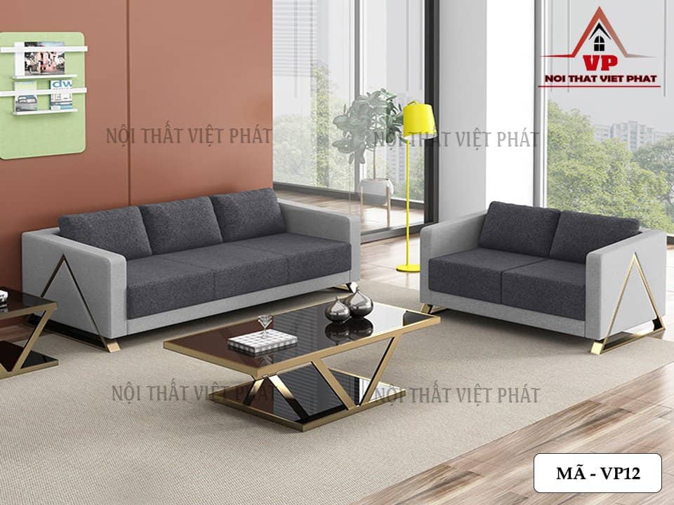 Sofa Văn Phòng Vải - Mã VP12 2 Sofa Văn Phòng Vải - Mã VP12-1