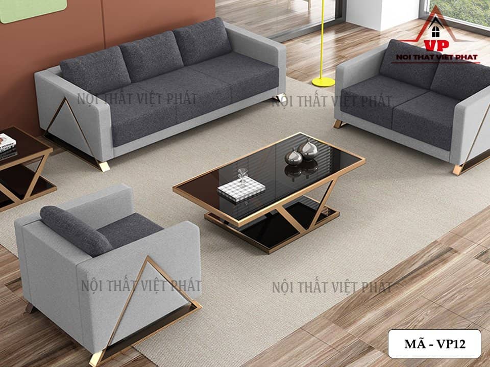 Sofa Văn Phòng Vải - Mã VP12 1 Sofa Văn Phòng Vải - Mã VP12