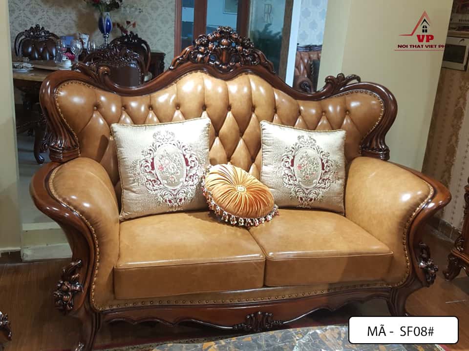Bàn Ghế Phòng Khách Cổ Điển - Mã CĐ08 3 Bàn Ghế Phòng Khách Cổ Điển - Mã CĐ08-2