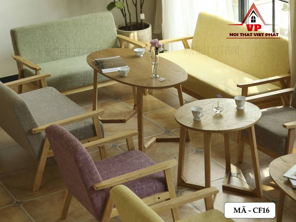 Bộ Bàn Ghế Cà Phê Đẹp - Mã CF16 3 Bộ Bàn Ghế Cà Phê Đẹp - Mã CF16-1