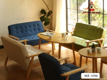 Bộ Bàn Ghế Cà Phê Đẹp - Mã CF16 9 Bộ Bàn Ghế Cà Phê Đẹp - Mã CF16-2