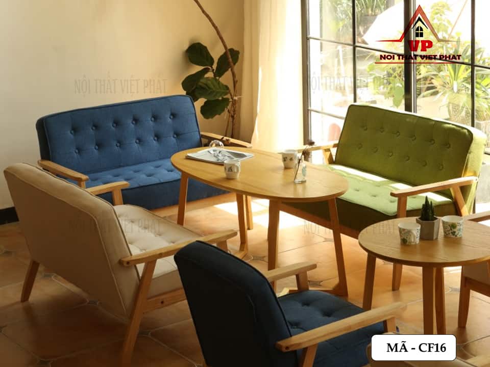 Bộ Bàn Ghế Cà Phê Đẹp - Mã CF16 4 Bộ Bàn Ghế Cà Phê Đẹp - Mã CF16-2