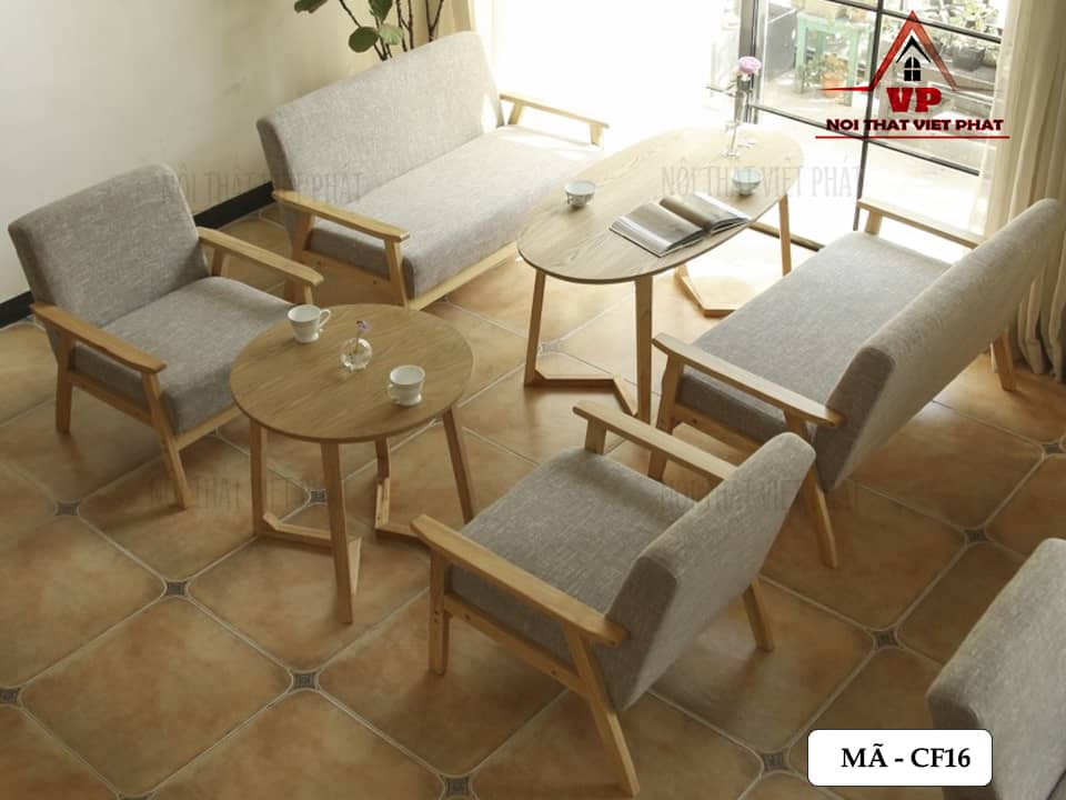 Bộ Bàn Ghế Cà Phê Đẹp - Mã CF16 5 Bộ Bàn Ghế Cà Phê Đẹp - Mã CF16-3
