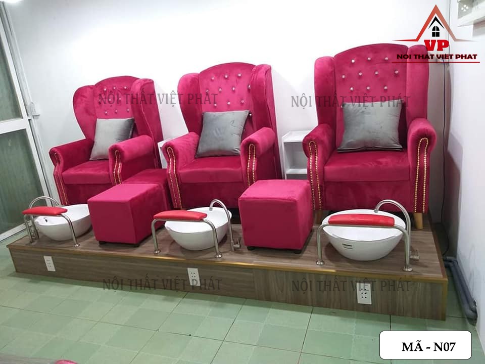 Bộ Ghế Làm Nail - Mã N07 1 Bộ Ghế Làm Nail - Mã N07