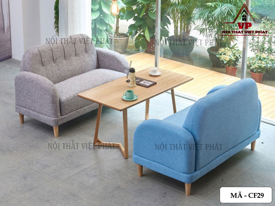 Ghế Sofa Quán Cafe - Mã CF29 4 Ghế Sofa Quán Cafe - Mã CF29-1