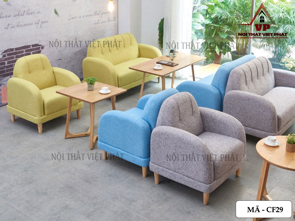 Ghế Sofa Quán Cafe - Mã CF29 5 Ghế Sofa Quán Cafe - Mã CF29