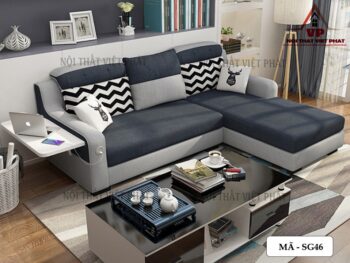 Mẫu Sofa Giường Chữ L Mini - Mã SG46 6 Mẫu Sofa Giường Chữ L Mini - Mã SG46-1