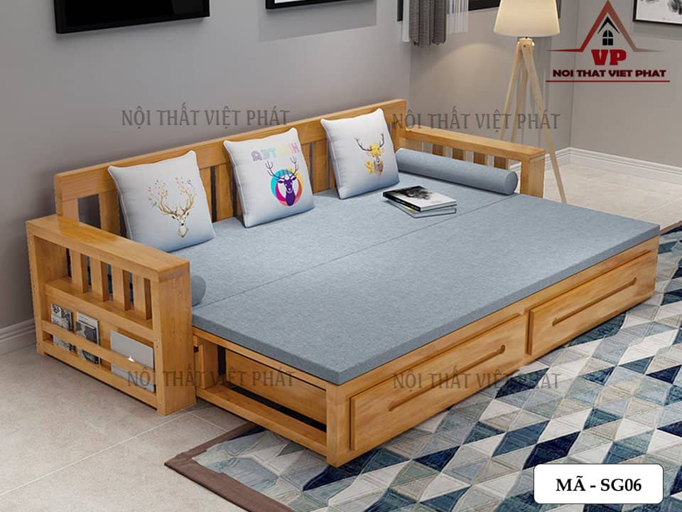 Sofa Giường Cao Cấp - Mã SG06 4 Sofa Giường Cao Cấp - Mã SG06