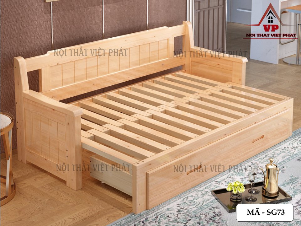 Sofa Giường Có Ngăn Kéo - Mã SG73 2 Sofa Giường Có Ngăn Kéo - Mã SG73-1