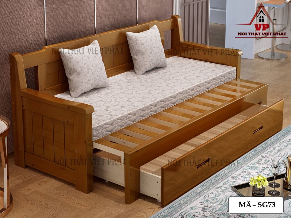 Sofa Giường Có Ngăn Kéo - Mã SG73 3 Sofa Giường Có Ngăn Kéo - Mã SG73-2
