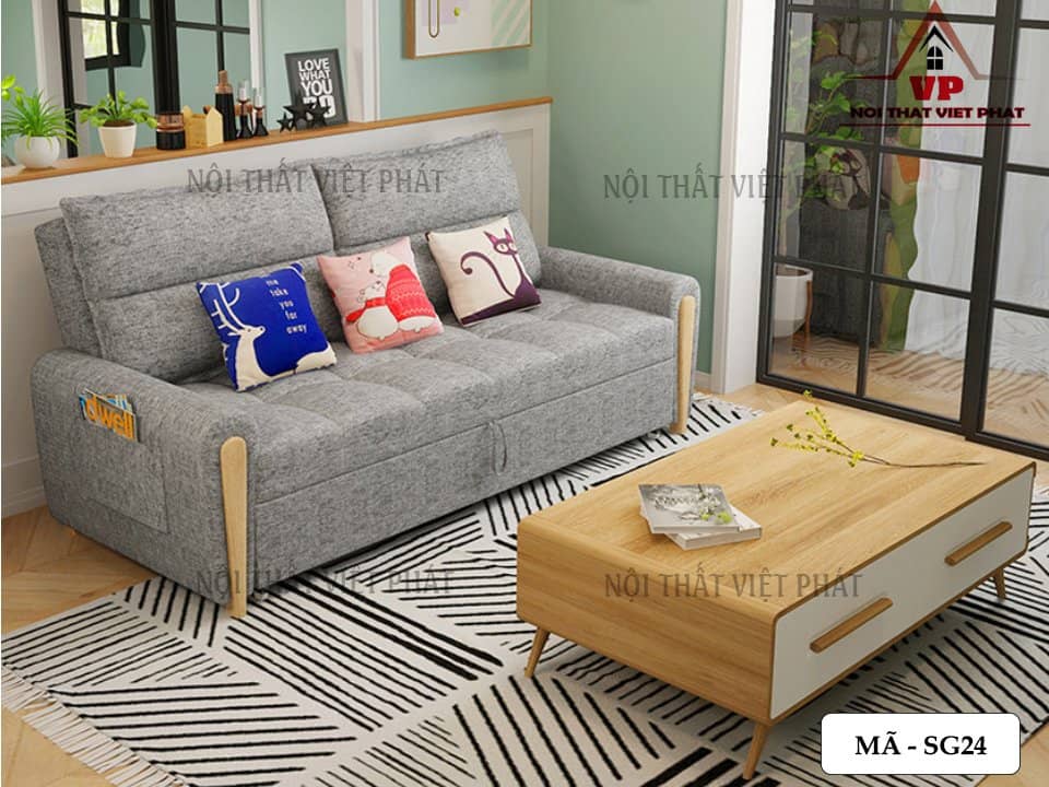 Sofa Giường Rẻ - Mã SG24 1 Sofa Giường Rẻ - Mã SG24
