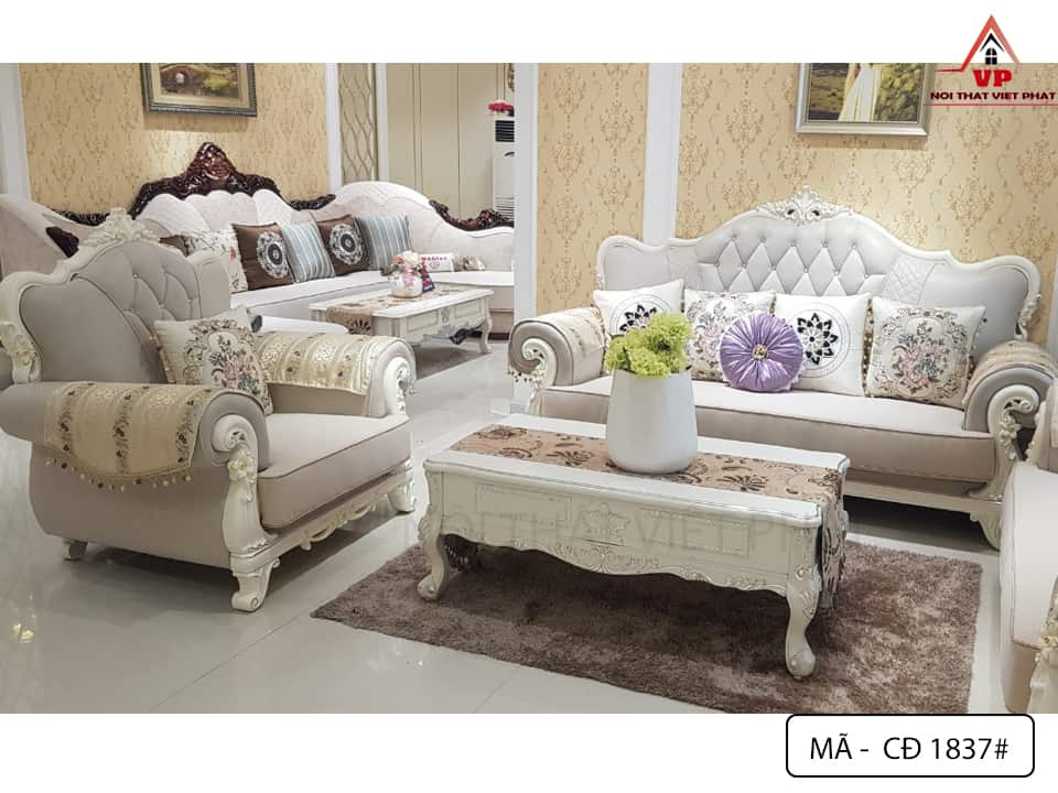 Sofa Tân Cổ Điển Giá Rẻ TPHCM - Mã CĐ1837 2 Sofa Tân Cổ Điển Giá Rẻ TPHCM - Mã CĐ1837-3