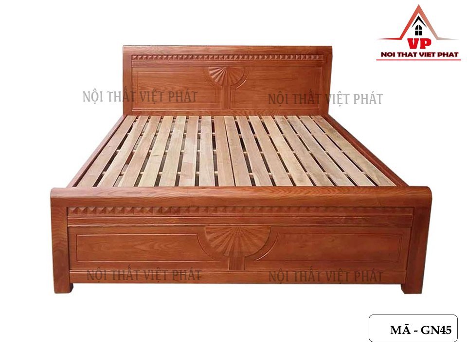 Giường Gỗ Đơn Giản - Mã GN45 1 Giường Gỗ Đơn Giản - Mã GN45