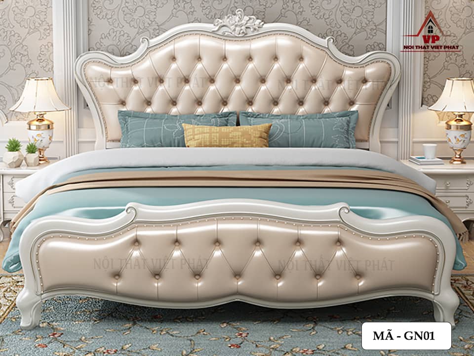 Giường Ngủ Cổ Điển Châu Âu - Mã GN01 2 Giường Ngủ Cổ Điển Châu Âu - Mã GN01-1