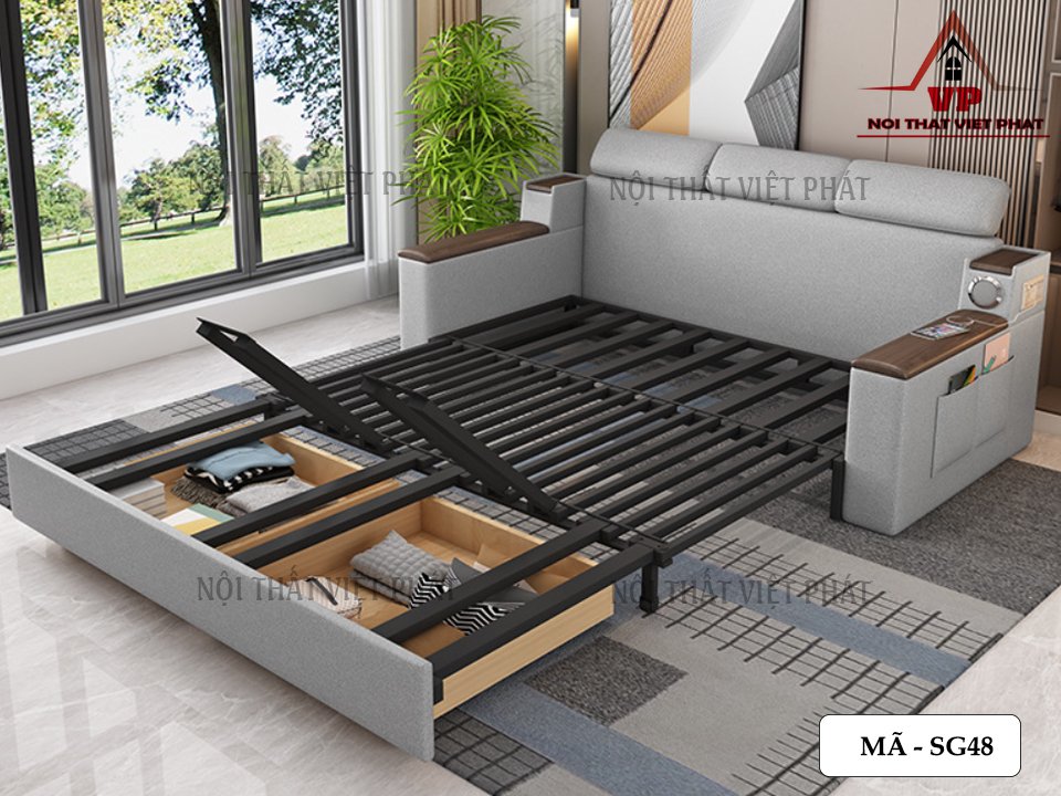 Ghế Sofa Liền Giường - Mã SG48 5 Ghế Sofa Liền Giường - Mã SG48-3