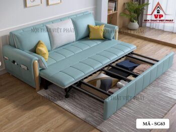 Sofa Bed Màu Xanh - Mã SG63 9 Sofa Bed Màu Xanh - Mã SG63-3