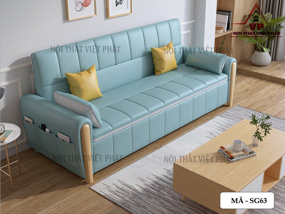 Sofa Bed Màu Xanh - Mã SG63 1 Sofa Bed Màu Xanh - Mã SG63