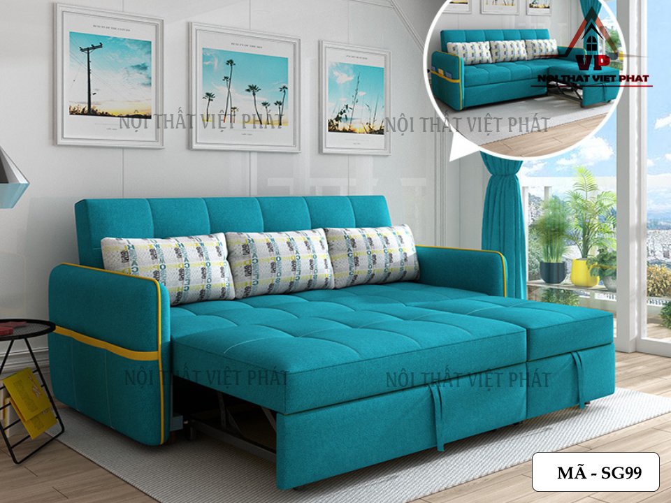 Sofa Giường Cho Nhà Nhỏ - Mã SG99 3 Sofa Giường Cho Nhà Nhỏ - Mã SG99-1