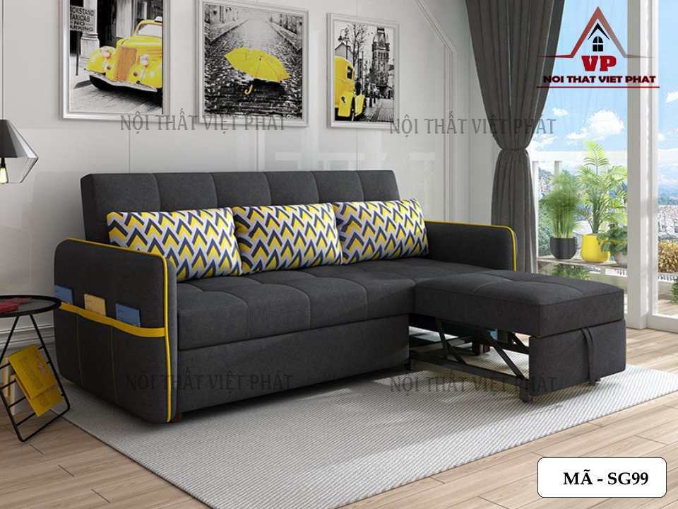 Sofa Giường Cho Nhà Nhỏ - Mã SG99 6 Sofa Giường Cho Nhà Nhỏ - Mã SG99-4