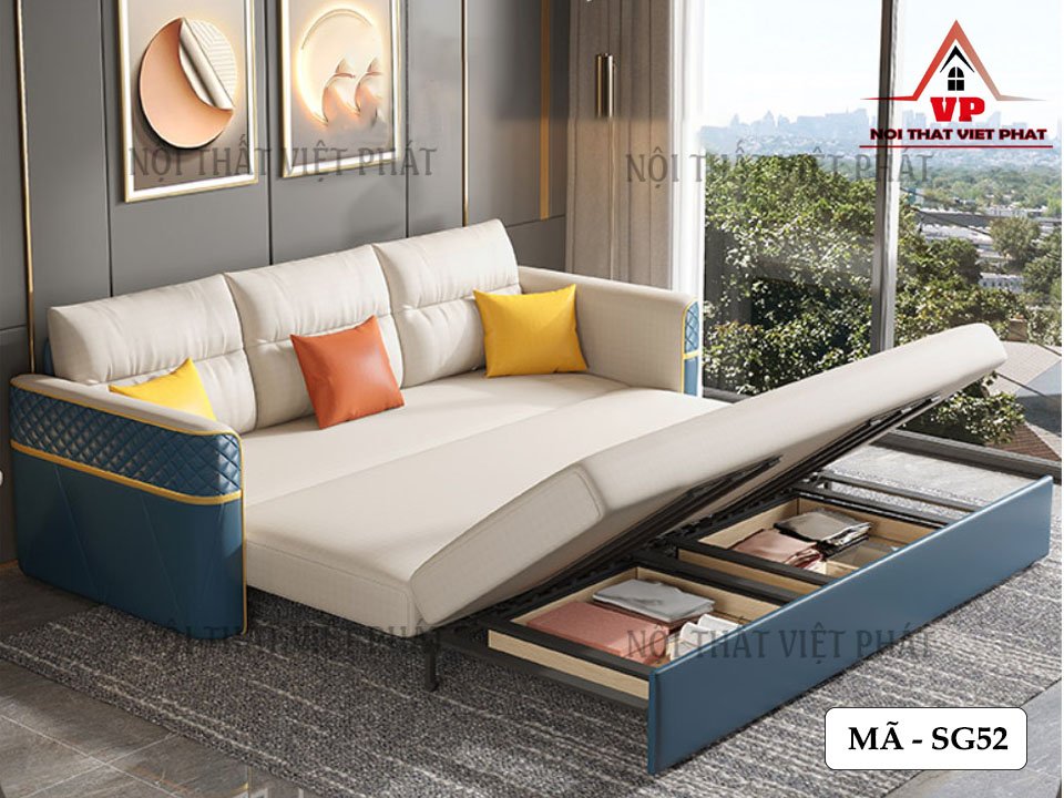 Mẫu Sofa Giường Hiện Đại - Mã SG52 1 Mẫu Sofa Giường Hiện Đại - Mã SG52-3