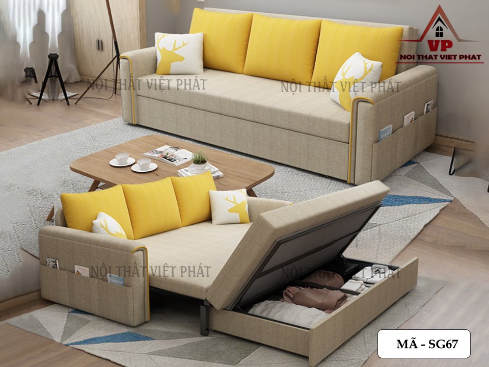 Sofa Giường Bằng Sắt - Mã SG67 4 Sofa Giường Bằng Sắt - Mã SG67-2