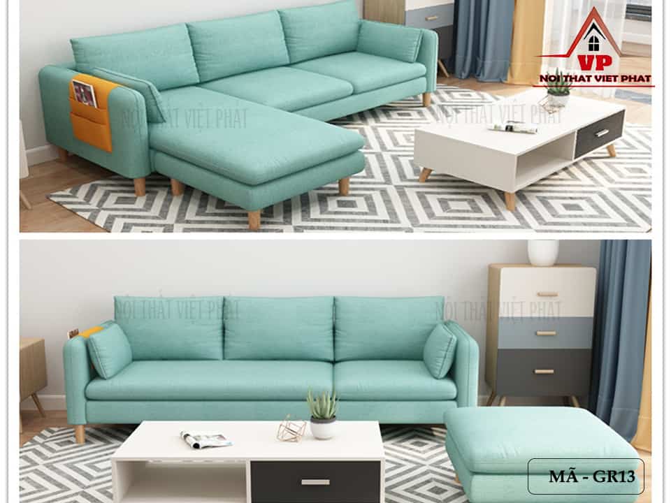Ghế Sofa Vải Giá Rẻ - Mã GR13 5 Ghế Sofa Vải Giá Rẻ - Mã GR13-3