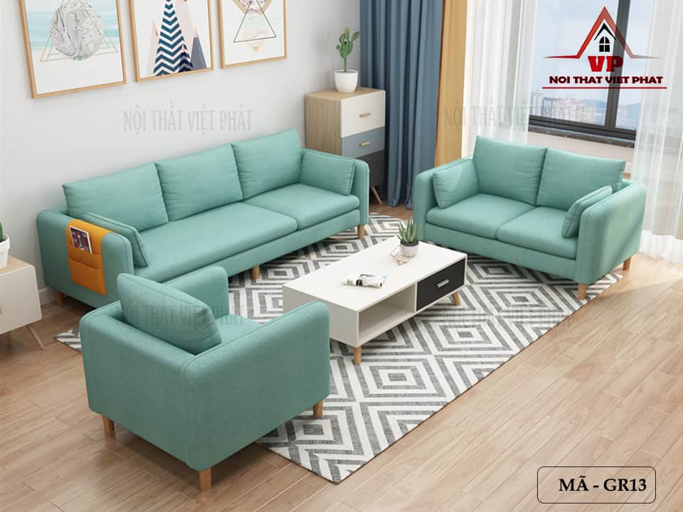 Ghế Sofa Vải Giá Rẻ - Mã GR13 6 Ghế Sofa Vải Giá Rẻ - Mã GR13-4