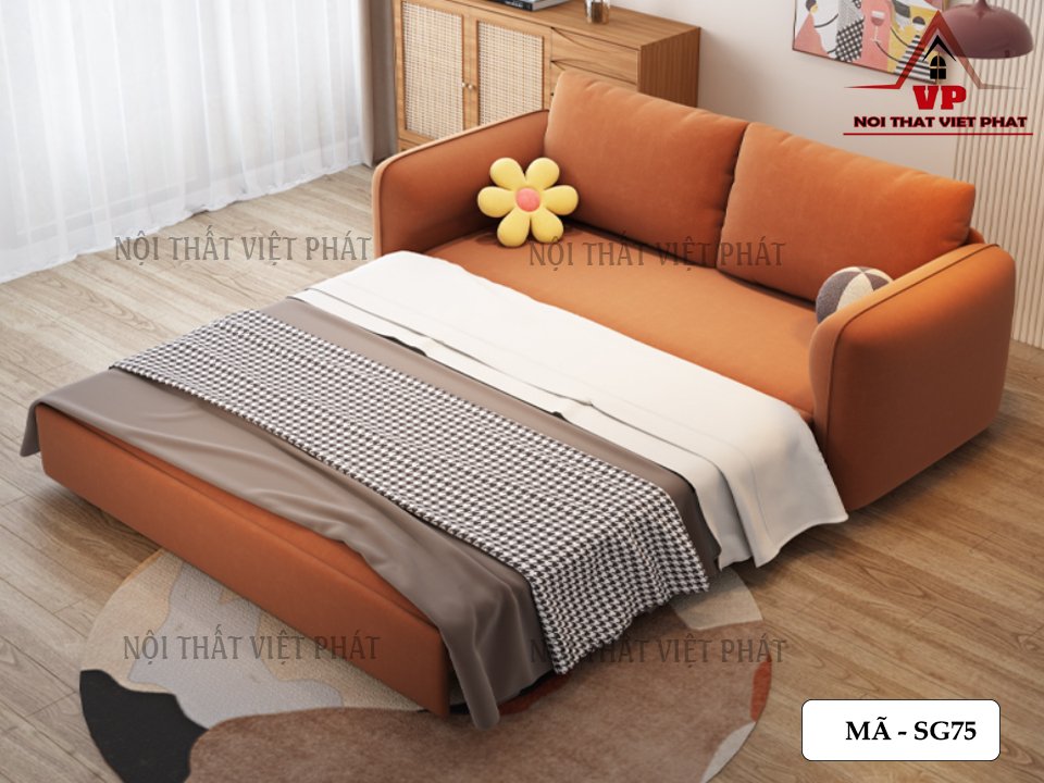 Giường Sofa Có Ngăn Kéo - Mã SG75 8 Giường Sofa Có Ngăn Kéo - Mã SG75-6