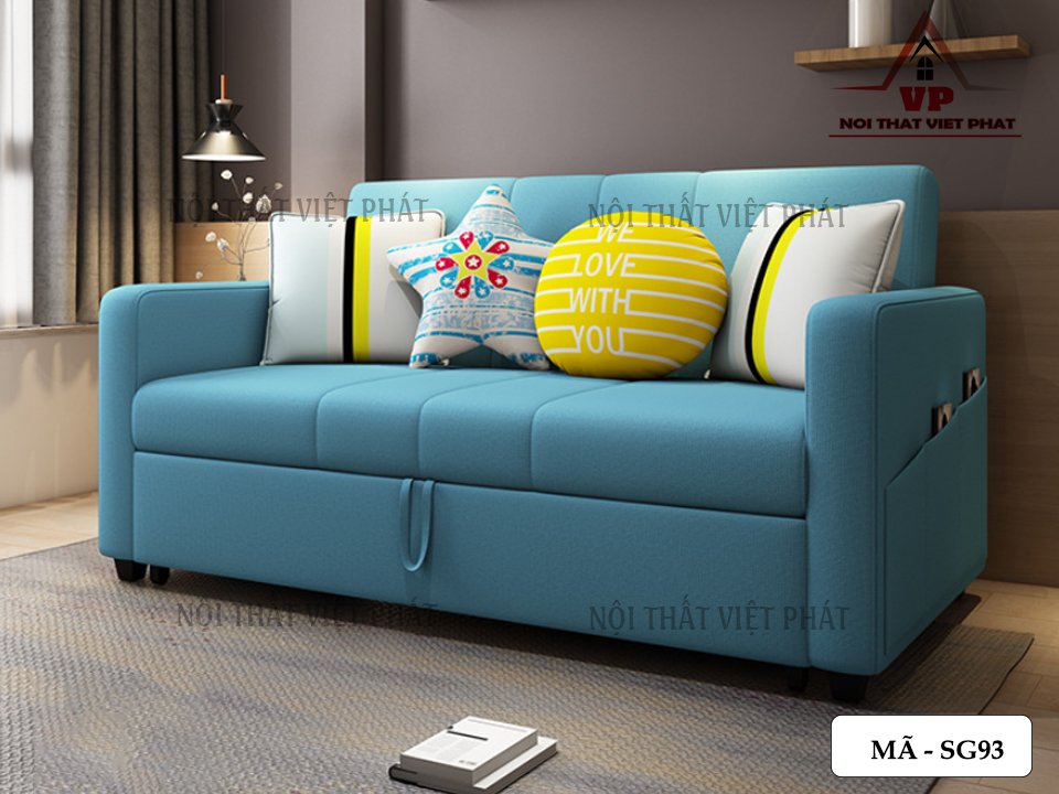 Sofa Giường Giá Rẻ HCM - Mã SG93 3 Sofa Giường Giá Rẻ HCM - Mã SG93-1