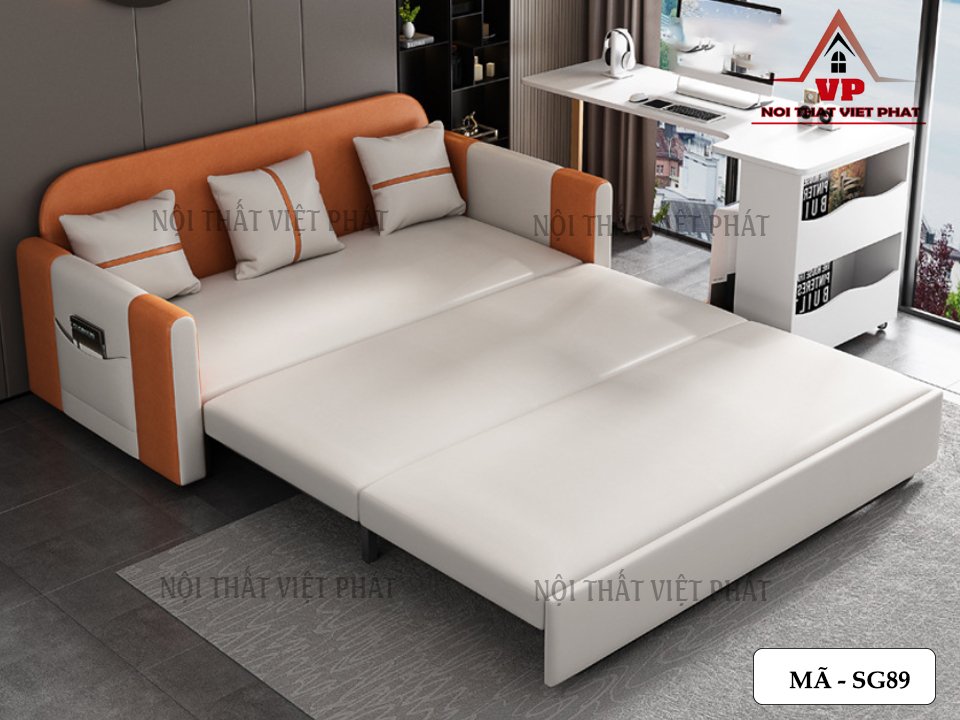 Sofa Giường Khung Sắt - Mã SG89 2 Sofa Giường Khung Sắt - Mã SG89-2