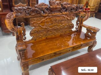 Bộ Bàn Ghế Gỗ Tràm Tay 14 Nghê Rồng Trạm Cột Bát Tiên – Mã SL10 12 Bộ Bàn Ghế Gỗ Tràm Tay 14 Nghê Rồng Trạm Cột Bát Tiên – Mã SL10-2