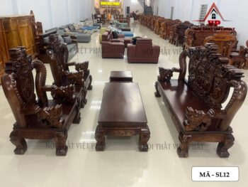 Bộ Ghế Sa Lông Bằng Gỗ Rồng Khuỳnh Tay 14 – Mã SL12 8 Bộ Ghế Sa Lông Bằng Gỗ Rồng Khuỳnh Tay 14 – Mã SL12-1