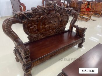 Bộ Ghế Sa Lông Bằng Gỗ Rồng Khuỳnh Tay 14 – Mã SL12 13 Bộ Ghế Sa Lông Bằng Gỗ Rồng Khuỳnh Tay 14 – Mã SL12-3