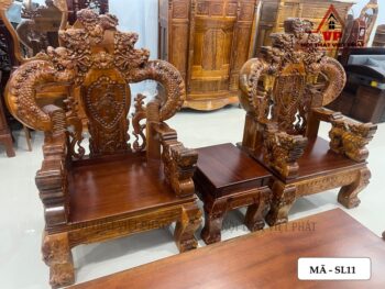 Bộ Ghế Salon Gỗ Cột 14 – Mã SL11 15 Bộ Ghế Salon Gỗ Cột 14 – Mã SL11-5