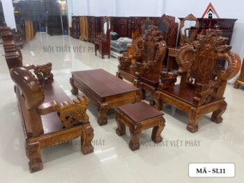Bộ Ghế Salon Gỗ Cột 14 – Mã SL11 14 Bộ Ghế Salon Gỗ Cột 14 – Mã SL11-6