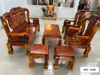 Bộ Sa Lông Gỗ Mã Đáo Thành Công Đẹp Cột 10 – Mã SL08 10 Bộ Sa Lông Gỗ Mã Đáo Thành Công Đẹp Cột 10 – Mã SL08-2