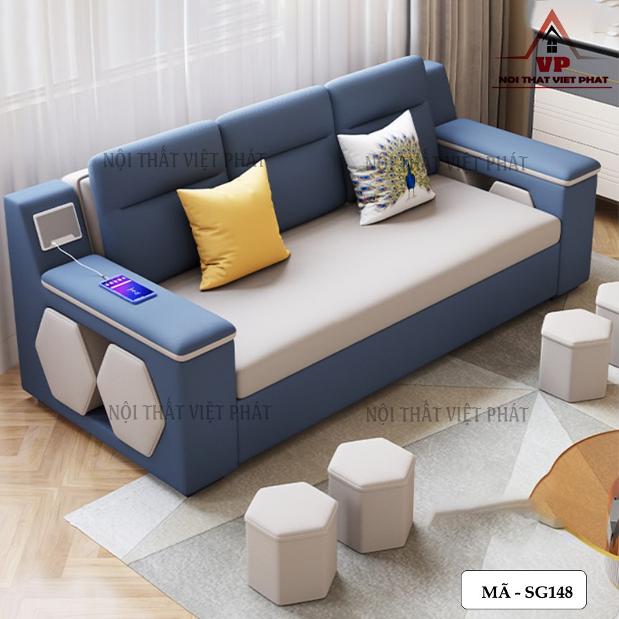 Sofa Giường Nằm Thông Minh – Mã SG148 3 Sofa Giường Nằm Thông Minh – Mã SG148-2