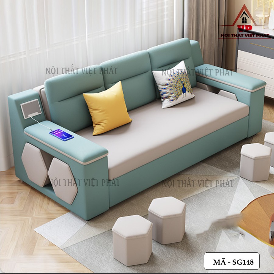 Sofa Giường Nằm Thông Minh – Mã SG148 4 Sofa Giường Nằm Thông Minh – Mã SG148-3