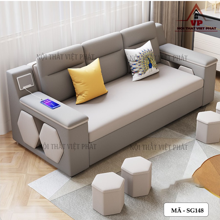 Sofa Giường Nằm Thông Minh – Mã SG148 5 Sofa Giường Nằm Thông Minh – Mã SG148-4