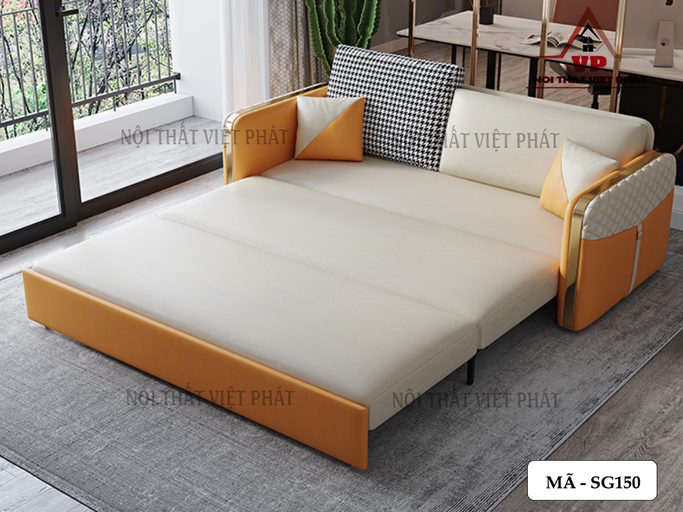 Ghế Sofa Làm Giường Ngủ - Mã SG150 4 Ghế Sofa Làm Giường Ngủ - Mã SG150-2