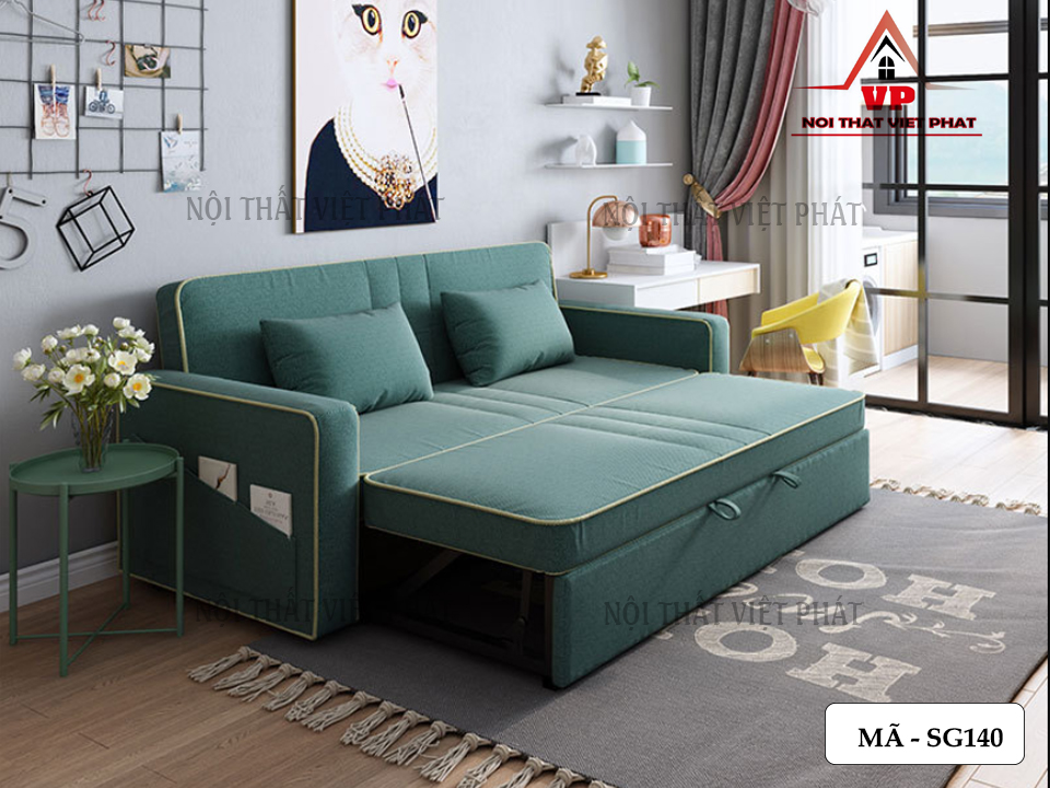Sofa Giường Đơn Giản – Mã SG140 3 Sofa Giường Đơn Giản – Mã SG140-2