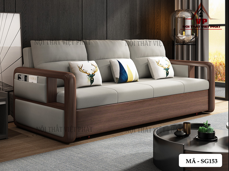 Sofa Giường Khuyến Mãi – Mã SG153 3 Sofa Giường Khuyến Mãi – Mã SG153-1
