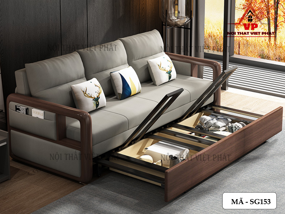 Sofa Giường Khuyến Mãi – Mã SG153 7 Sofa Giường Khuyến Mãi – Mã SG153-5