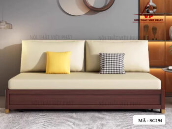 Ghế Sofa Gỗ Gấp Thành Giường - Mã SG194 8 Ghế Sofa Gỗ Gấp Thành Giường - Mã SG194-1