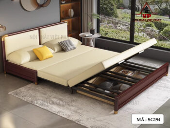 Ghế Sofa Gỗ Gấp Thành Giường - Mã SG194 9 Ghế Sofa Gỗ Gấp Thành Giường - Mã SG194-2