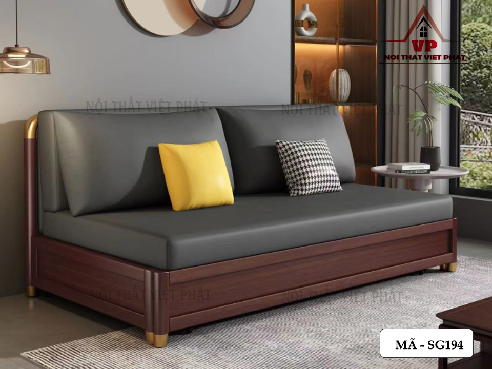 Ghế Sofa Gỗ Gấp Thành Giường - Mã SG194 1 Ghế Sofa Gỗ Gấp Thành Giường - Mã SG194